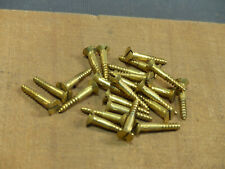 Lot de vis à bois laiton tete fraisée ancien stock quincaillerie 4x25  24 pièces