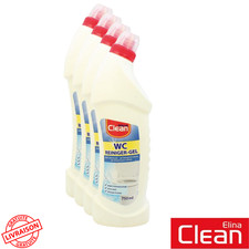 Pack de 4 Bouteilles de Gel Nettoyant WC Elina Clean 750 ml Lemon Fresh
