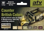 (VAL71211) - AV Vallejo Model Air Set - British Caunter Colors 1940-41