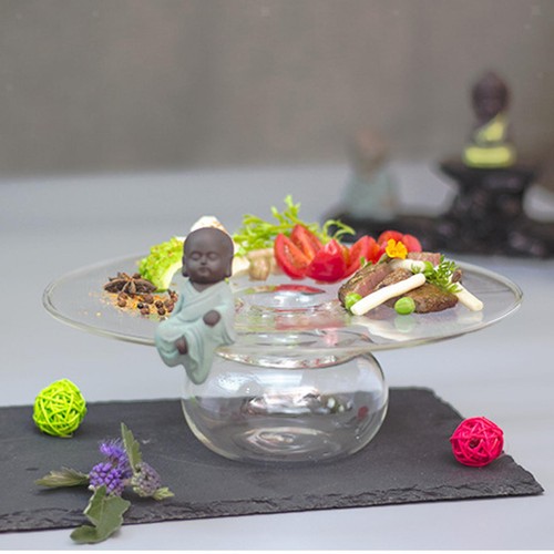Verre dîner assiette plat - verre,