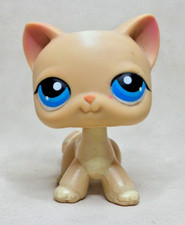 LITTLEST PET SHOP PETSHOP LPS #228 HASBRO CAT CHAT CHARTREUX BEIGE YEUX BLEUS