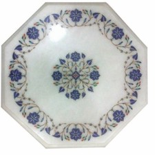 12 " Incrustation Lapis Floral