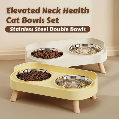 Pet feeder dual stainless - feeder,