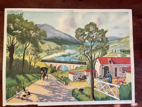 Ancienne affiche scolaire - ancienne,