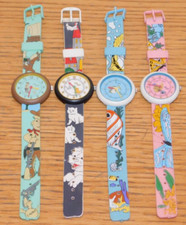 LOT 4 MONTRE ENFANT TIC TAC watch kids PILES NE FONCTIONNENT PAS style flik flak