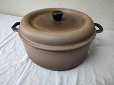 Ancien Faitout Marmite + couvercle en fonte 28,5 cm de diamètre