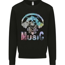 Sweat À Capuche Techno Pour Homme Avec Tête De Mort Et Casque