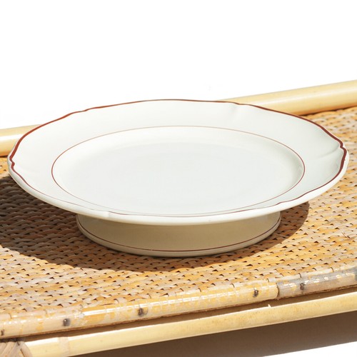 Ancienne assiette montée - , à
