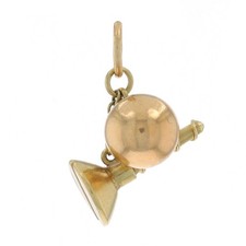 Charm Comique En Or Jaune Vintage À Vis 14k