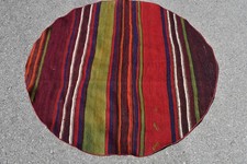 Tapis rond vintage turc - vintage,,