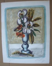 PRIKING Franz (1929-1979) Pot de fleurs expressionniste