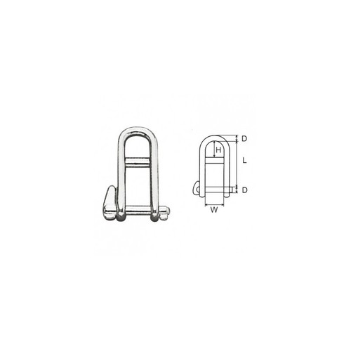 Manille inox auto bar 6mm - -,