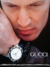 GUCCI vintage Watch Print Ad !! " Automatique Watch "