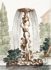 Art mural fontaine classique -