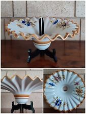 JOLI ABAT-JOUR EN CÉRAMIQUE VINTAGE DÉCOR FLORAL POUR SUSPENSION  DIAMÈTRE 35X13