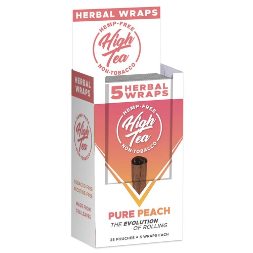 High tea wraps - high, peach