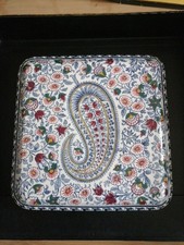  FAÏENCE GIEN DÉCORS CACHEMIRE ANCIEN DESSOUS DE PLAT 