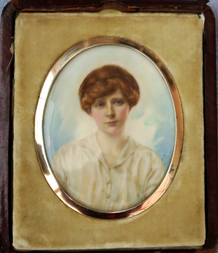 Miniature peinte portrait - miniature,