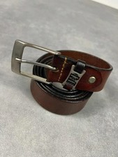 Ceinture cuir marron vintage