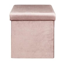 Pouf & Coffre de Rangement "Giulia" 38cm Rose