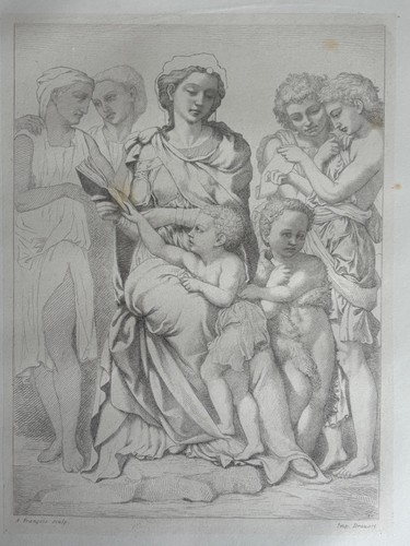 Michel ange gravure eau forte - eau,