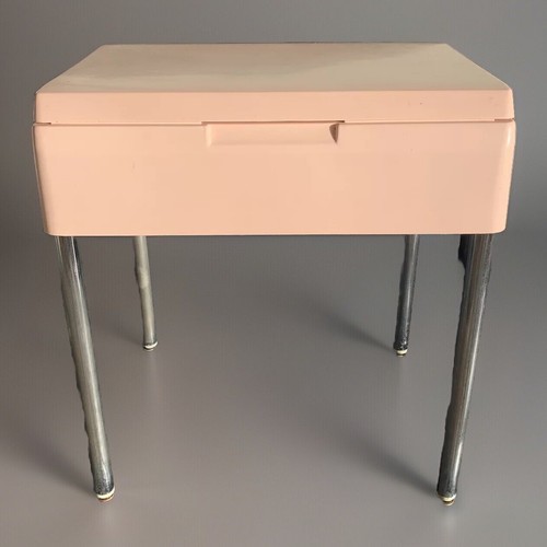 Tabouret rangement rose - et,