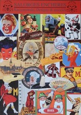 Catalogue vente enchères 2011 plaque émaillée cendrier Citroën Michelin Maggi