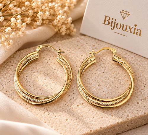 Boucles oreilles créoles - boucles,