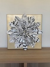 Tableau collage - Fleur