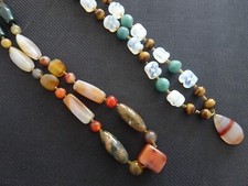 Lot de 2 colliers sautoirs en