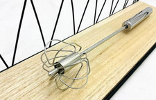 Fouet rotatif  manuel métal cuisine inox  31 cm env