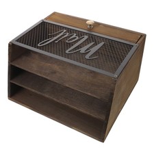 Organiseur de bureau en bois 