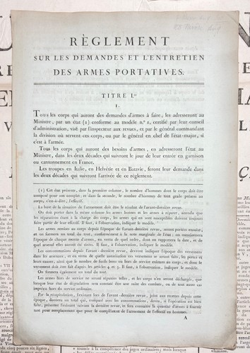 Règlement militaire sur