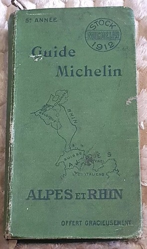 Ancien guide michelin alpes - ,