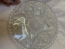 1 dessous  en cristal pour carafe et verres  diamètre 22 cm