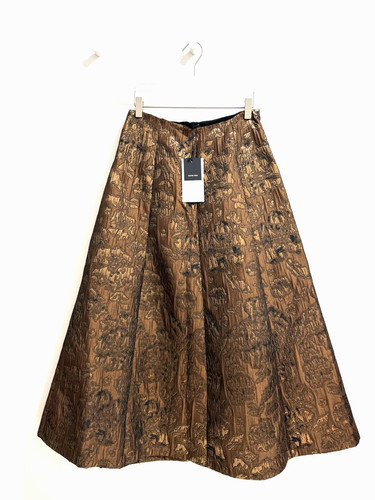 Jupe jacquard brillante - jacquard,