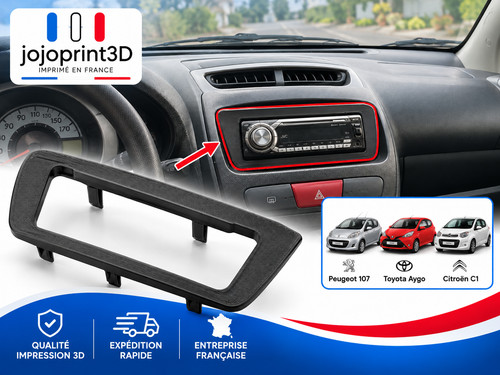 Cadre autoradio peugeot 107 - autoradio,