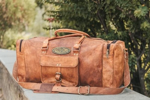 Chèvre sac cuir gym bagages - chèvre,