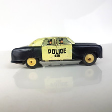 Voiture Police Tôle Vintage
