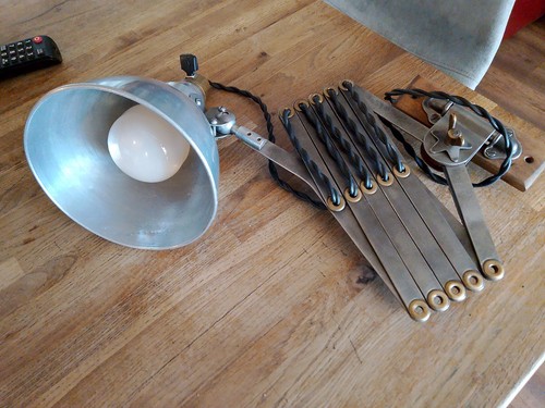 Ancienne lampe accordeon - lampe,