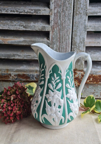 Ancien vase decor blanc - vase,