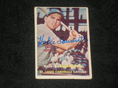 Hobie landrith 1957 topps - hobie,