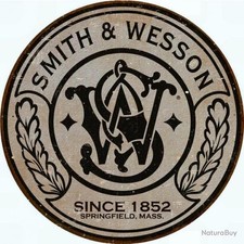 Plaque metal smith wesson - metal,