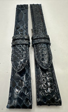 Splendide Ceinture En Vrai Python Bleu Mm18/16 Fait Main