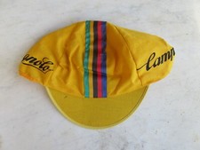 Casquette cycliste CAMAPGNOLO CHAMPION DU MONDE JAUNE vintage cap hat berretto