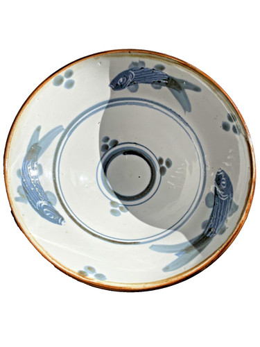 Jolie coupe poissons signee - coupe,