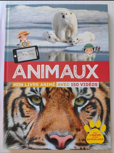 Animaux mon livre animé - animaux:, avec