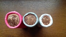 chypre 2008  3 rouleaux non aveugles 1 2 5 cents