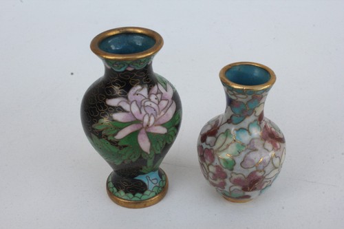 Petits vases cloisonné - 2, en