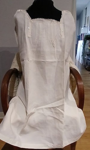 Chemise nuit ancienne lin - nuit,